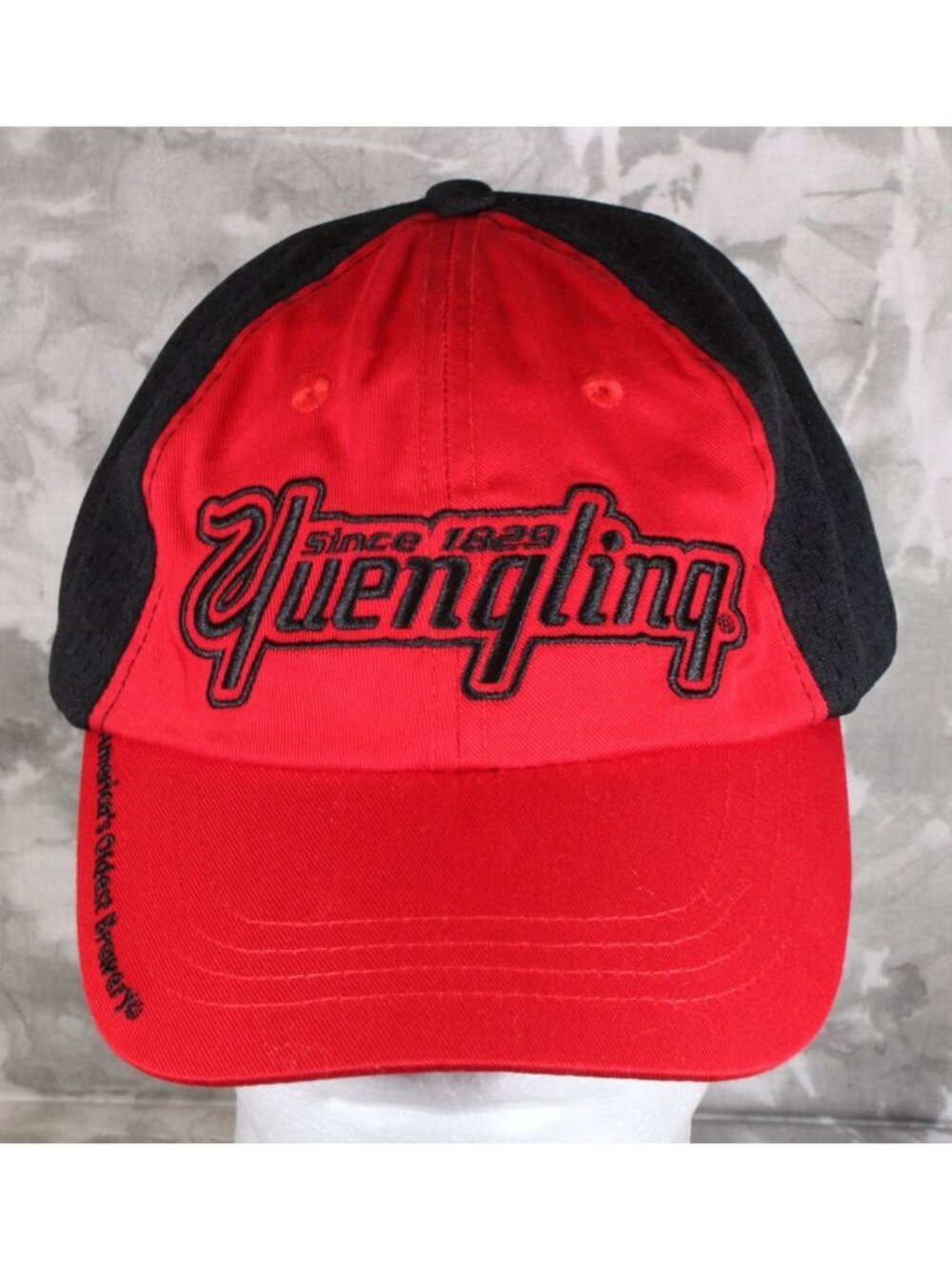 VTG Yuengling Americas Oldest Brewery Baseball Cap Hat Puppies Strapback Red